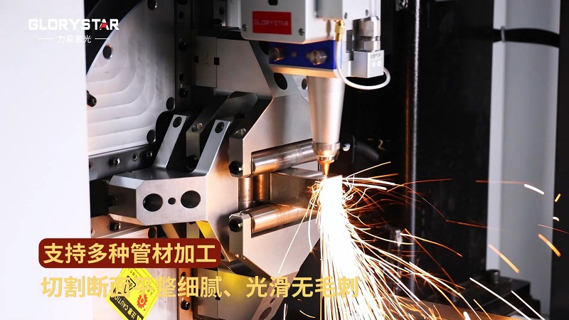 1000w-6000w双卡盘激光切管机，高效智能管材加工